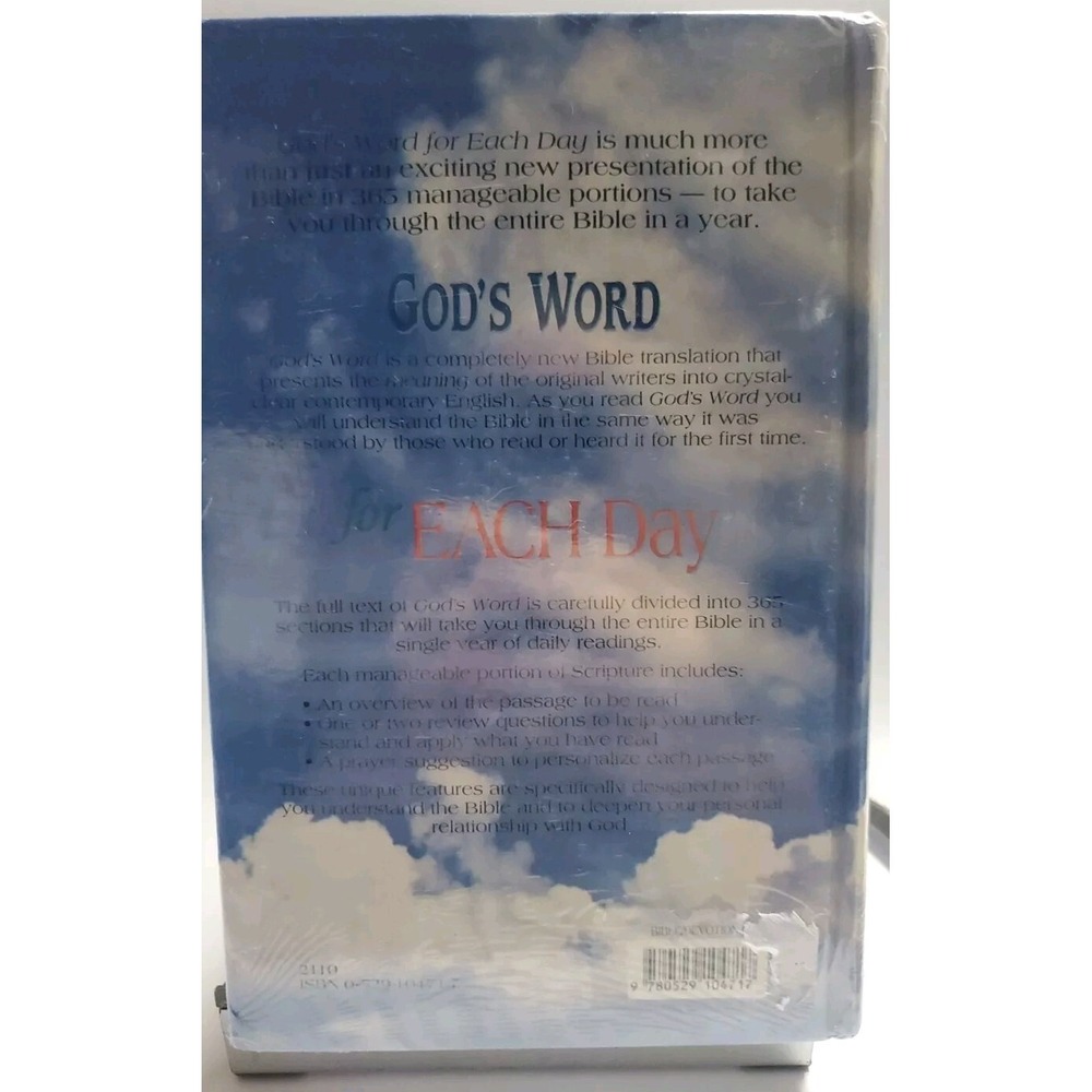 Vintage God's Word For Each Day 1995 Hardcover Sealed Daily Bible‎ Reading